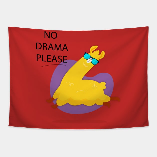 No Drama Please Tapestry by Mako Design 