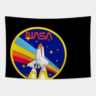 Retro USA Space Agency Tapestry