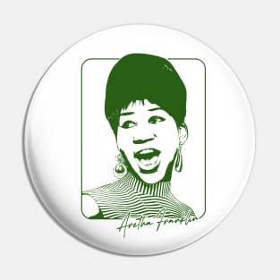 Aretha Franklin /// Retro Soul Fan Design Pin