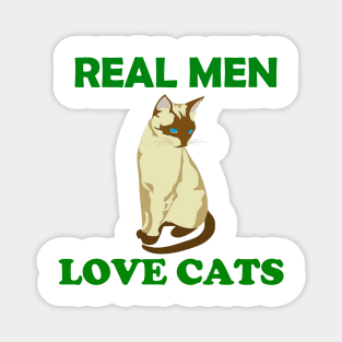 Real Men Love Cats Magnet