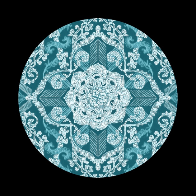 Centered Lace - Teal by micklyn