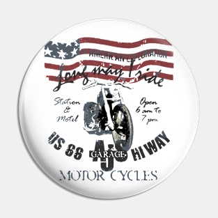 US 86 Garage Motor Cycles Pin