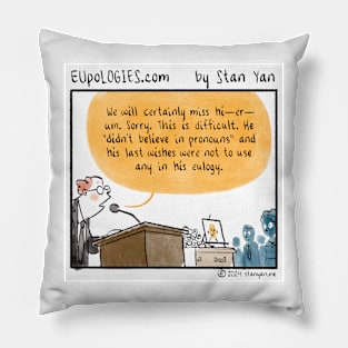 EUpoLOGIES: Pronouns Pillow