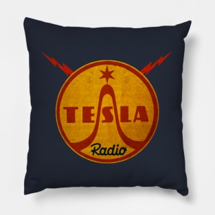 Tesla Vintage Radio Pillow