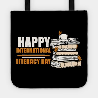 Happy International Literacy Day Book Lover Reading Tote