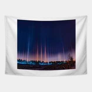 Light Pillars Tapestry