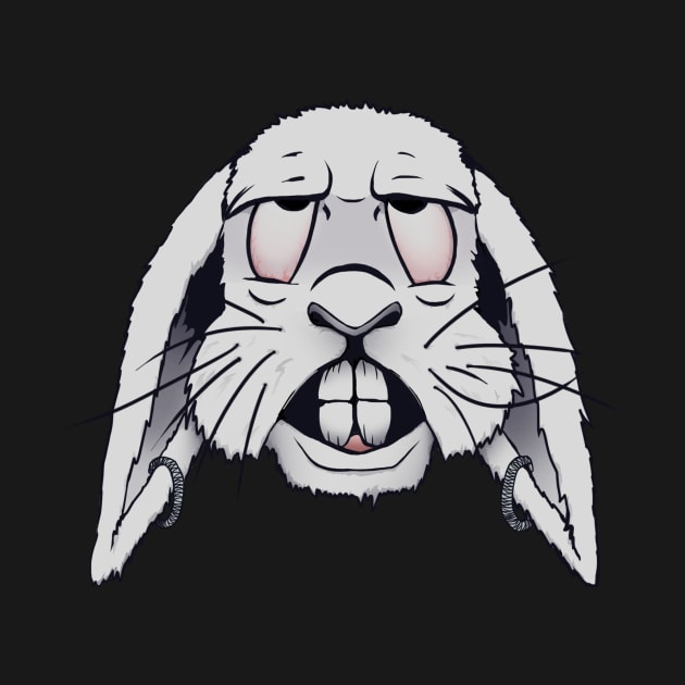 Meshuggah faced bunny by Karl_The_Faun