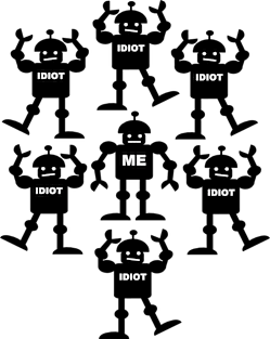 Surrounded by Idiots Magnet