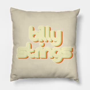 vintage color billy strings Pillow