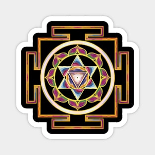 Ram Yantra Mandala - Oil Paints Magnet