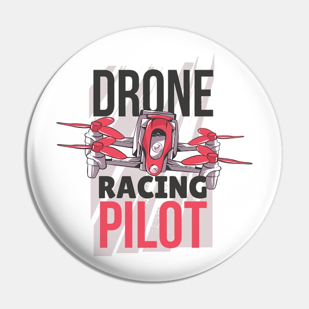 Drone Racing Pilot Pin by Visual Vibes