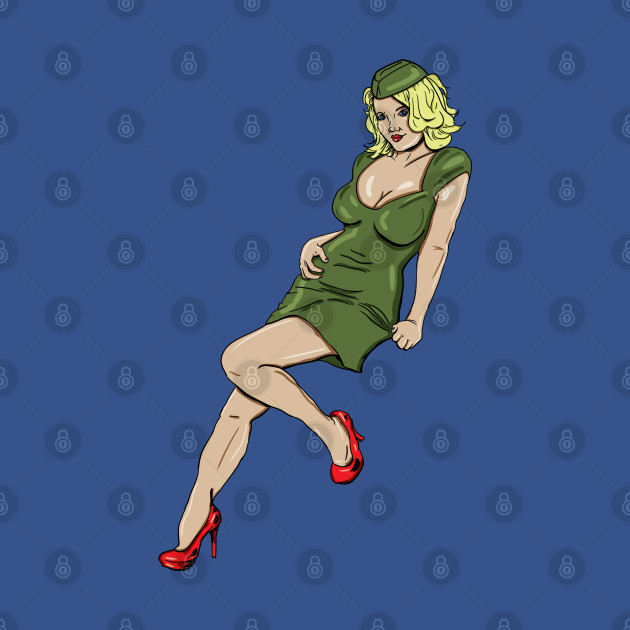 Disover Army pin up - Pin Up Girl - T-Shirt