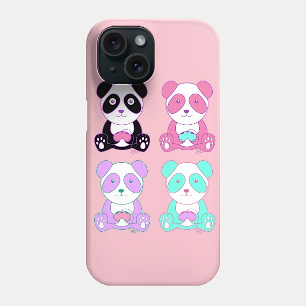 Just Gaby Gaming Panda Army Phone Case by Just Gaby Gaming