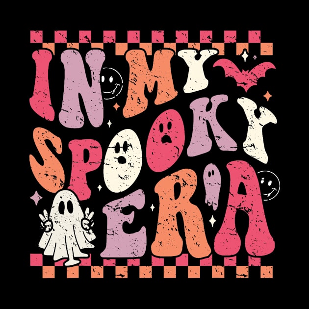 In My Spooky Era Groovy Hippie Halloween Ghost Vintage by SantinoTaylor