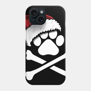 Dog Paw In Santa Hat Christmas Gift For Pet Lover Phone Case