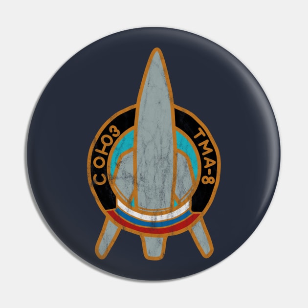 Retro Cosmonaut Mission Patch Pin by Slightly Unhinged