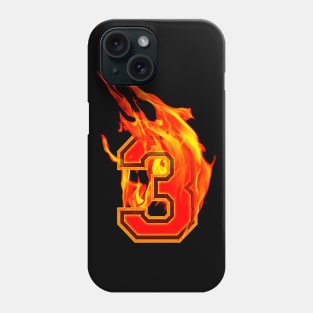 Burning Hot Sports Letter 3 Phone Case