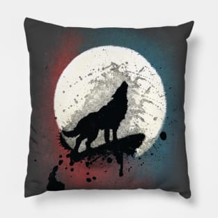 The Wolf, wild nature Pillow