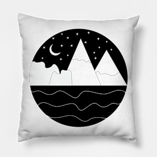 black-nd-white Pillow