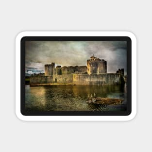 Caerphilly's Stronghold in South Wales Magnet