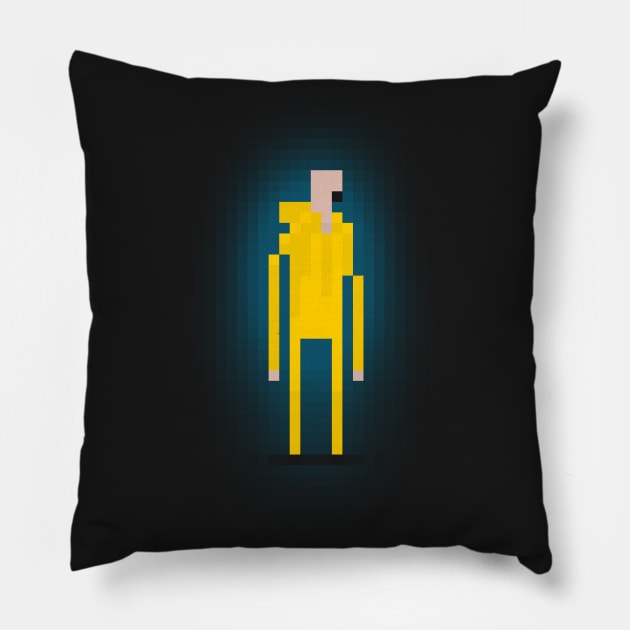 Heisenberg Pixel Art Videogame Breaking Bad Tv Series Pillow by udesign