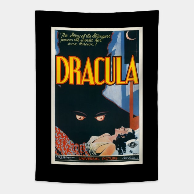 Dracula (1931) Movie Poster Tapestry by Noir-N-More