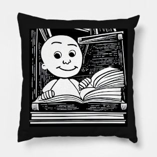 Illustration of a Child Studying Pillow