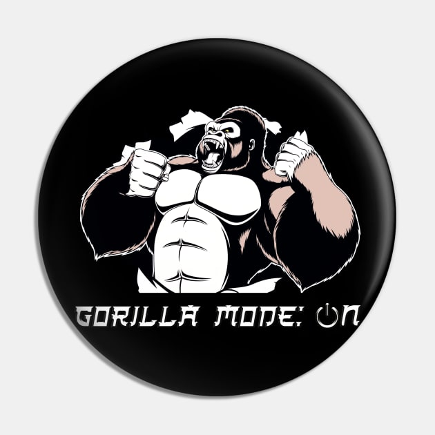 Gorilla mode: On! GYM Pin by Hani-Clothing