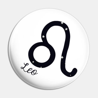 Starry Leo Symbol Pin