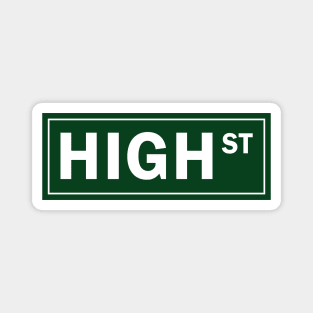 High Street Sign Magnet