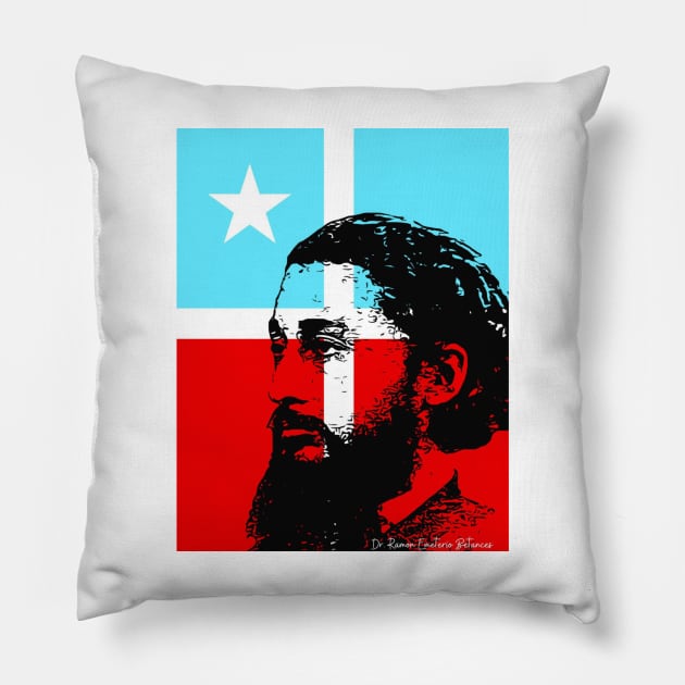 Ramon Betences and Lares Flag Pillow by Art y Son con Tania