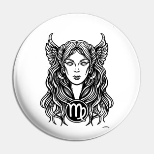 Virgo - Astrology Design Pin