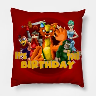 It's Your Birthday logo VERSION 2 Pillow