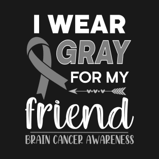 I Wear Gray For My Friend T-Shirt