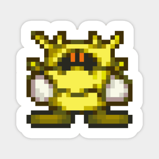 Yellow Virus Sprite Magnet