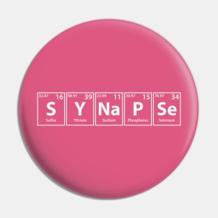Synapse (S-Y-Na-P-Se) Periodic Elements Spelling Pin