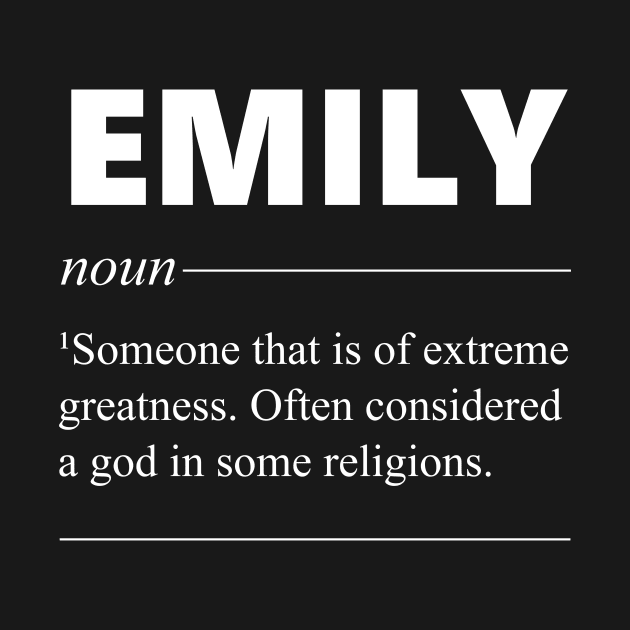 Emily Name Definition Funny Bday Gift for Emily by magazin