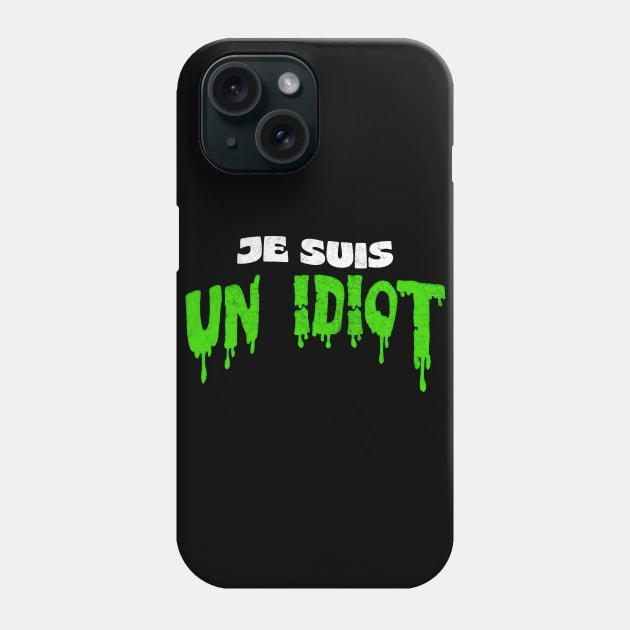 Je Suis Un Idiot /// Retro Faded-Style Iggy Pop Fan Art Phone Case by DankFutura