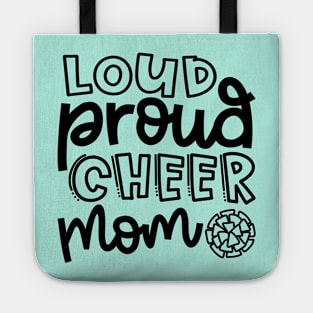 Loud Proud Cheer Mom Cheerleader Cute Tote