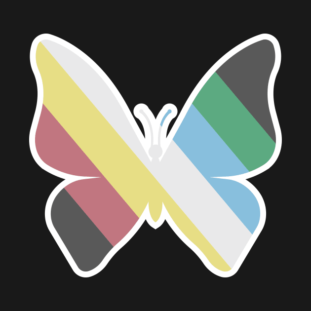 Disability Pride Butterfly by Purple Bloom Studio