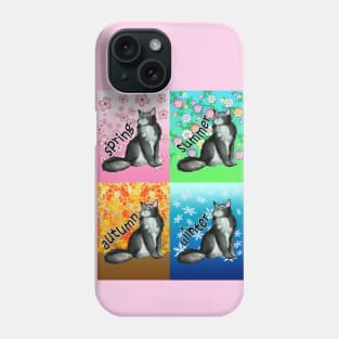 A black cat for all seasons Phone Case