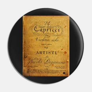 Nicolo Paganini's 24 Capricci Pin