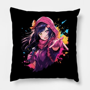 funny girl kawaii music Pillow