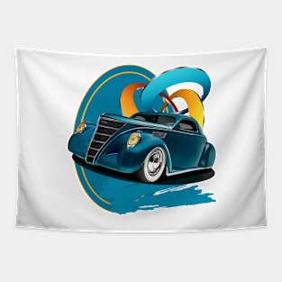 1937 Lincoln Zephyr Coupe - Abstract Tapestry