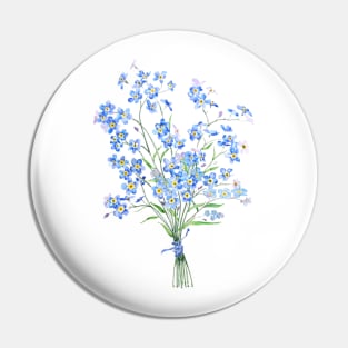 blue forget me not bouquet 2020 Pin