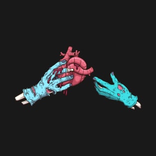 Zombie Hand Giving A Heart T-Shirt