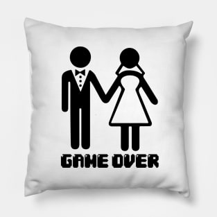 Game Over After Marriage Funny Wedding Gaming Pillow