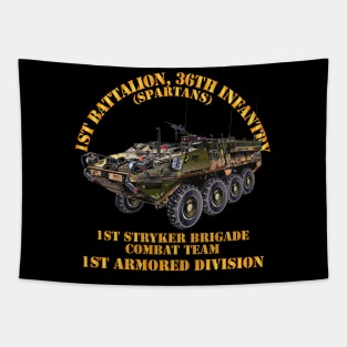 1st Bn 36th Infantry -  1st Stryker Bde Cbt Tm - No DUI - 1st AR Div Tapestry