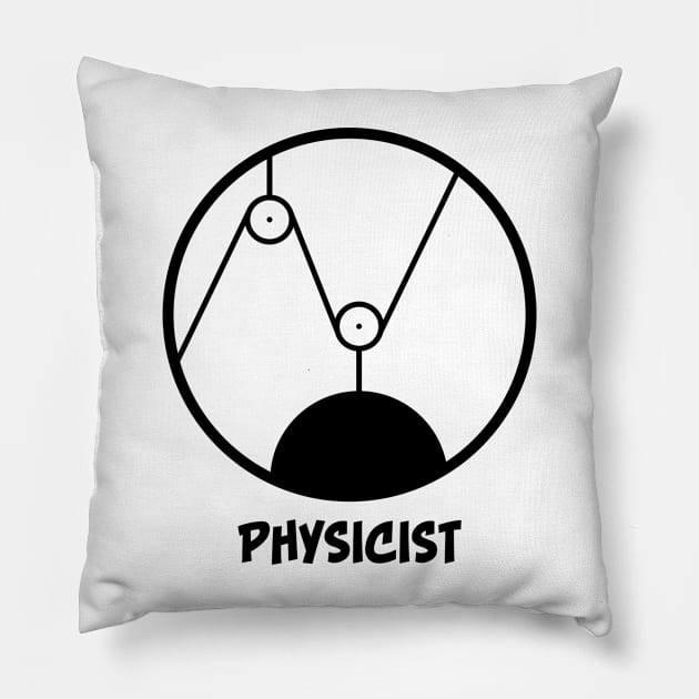 Physicist Pillow by schlag.art