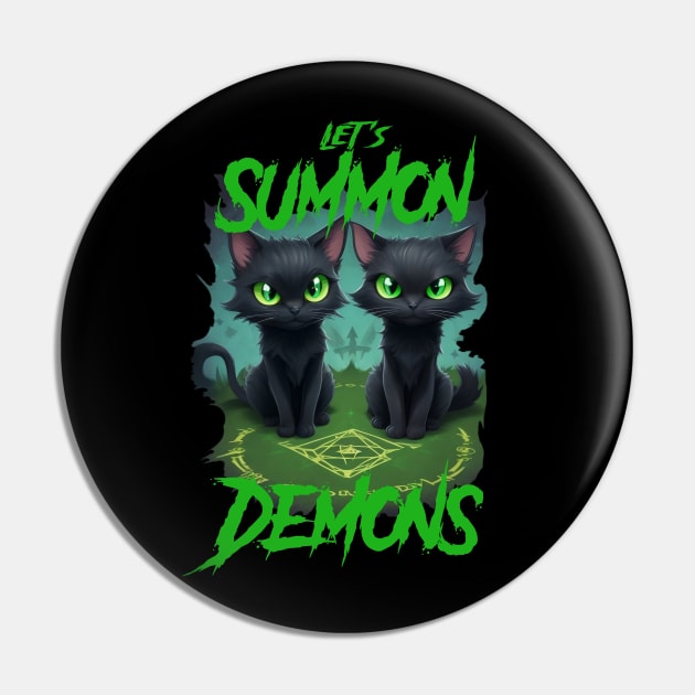 Let's Summon Demons - Evil Black Cats Edition 2 Pin by SergioCoelho_Arts